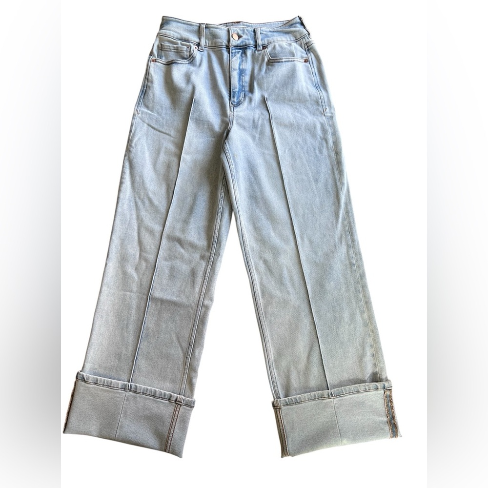 Dear John NEW Holly Light Wash High-Rise Cuffed Straight Leg Jeans Size 30 NWT - Picture 9 of 12